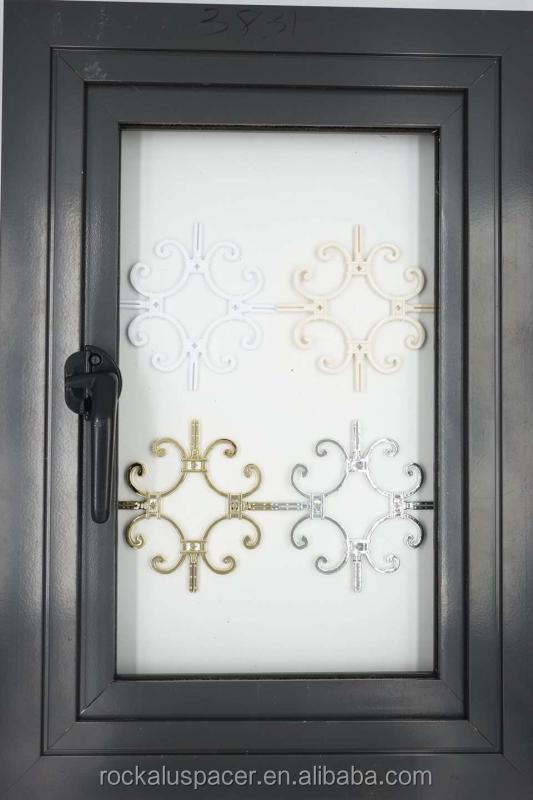 Steel Electroplate Replacement Astragal Bars Decoration For Double Glazing Door Glass