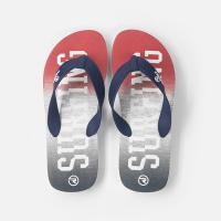 Buy cheap Mens PVC Lightweight Black Thin Strap Flip Flops With EVA Sole product