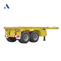 Buy cheap Customized Container Chassis 2 Axle Skeleton Semi Trailer for 20ft Shipping product