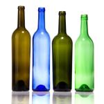 500ml/750ml Glass Red Wine Bottle Dark Green Grape Wine Empty Bottle With Design