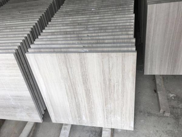 Buy cheap Modern Marble Bathroom Floor Tile , Wood Grain Natural Stone Shower Tile from wholesalers