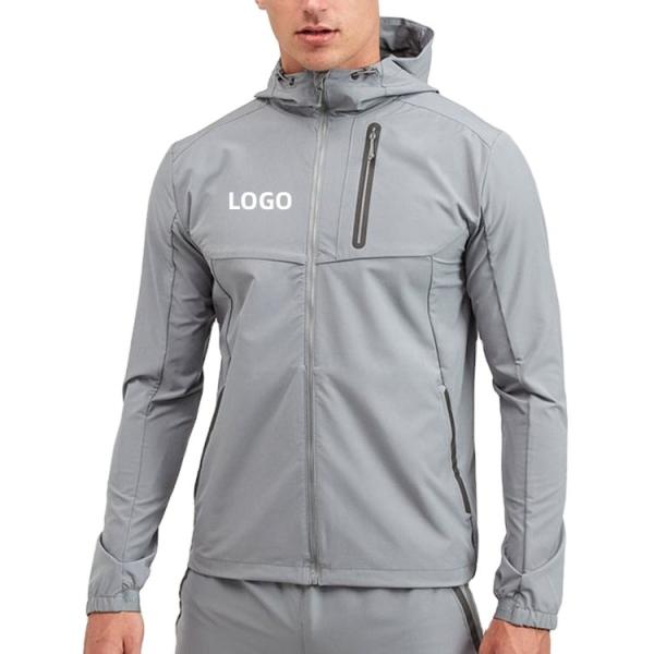 OEM men custom logo streetwear windbreaker rain jacket nylon softshell tactical