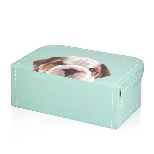 Buy cheap Paper gift packaging box manufacturer customized paper children's high-end suitcase packaging gift box set handmade box from wholesalers