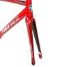 Buy cheap 700C Thru Axle Alloy Gravel Bike Frameset Red With Disc Brake from wholesalers