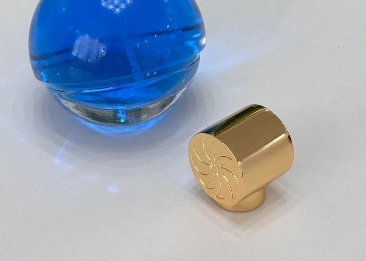 Zamak Irregular Shaped Metal Perfume Cap Zinc Alloy Glass Perfume Bottle Tops