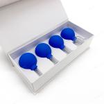 Buy cheap 15mm 25mm Blue Rubber Glass Vacuum Cupping Cups For Healthcare from wholesalers