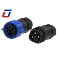 Buy cheap M25 3 Pin 50A Waterproof Power Connector Push Lock Watertight Power Connectors product