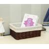 Buy cheap Hand Woven Decoration Organizer Rattan Willow Wicker Cutlery Fruit Storage Tray Home Decoractions Win Boxes basket from wholesalers