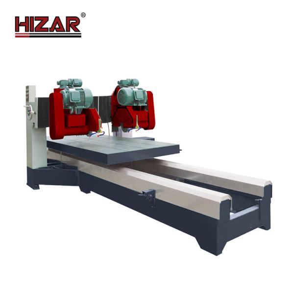 Buy cheap 32.6kw Double Blade 2500KG Wire Saw Edge Cutting Machine 350mm Blade from wholesalers
