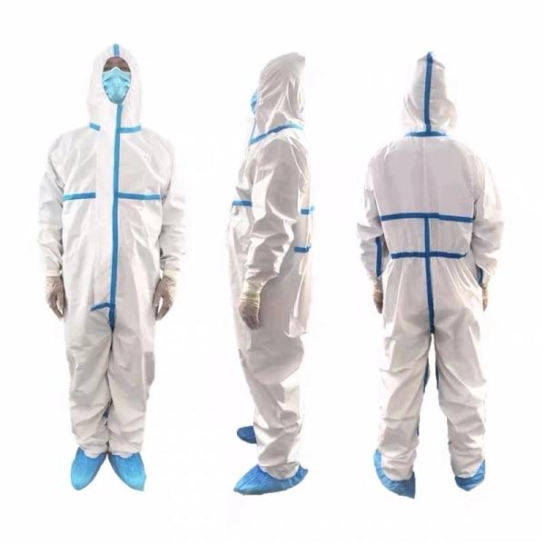 Buy cheap 70g Asbestos 175cm Disposable Protective Coveralls from wholesalers