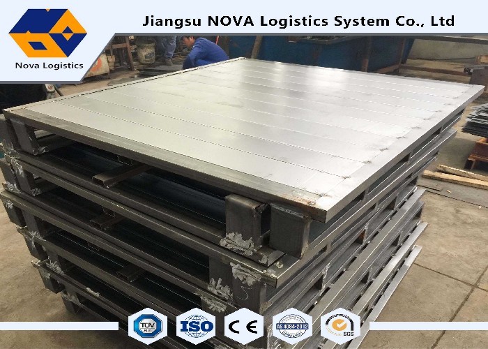 Fork / Pallet Trucks Stackable Steel Pallet Heavy Duty With Four Way Access