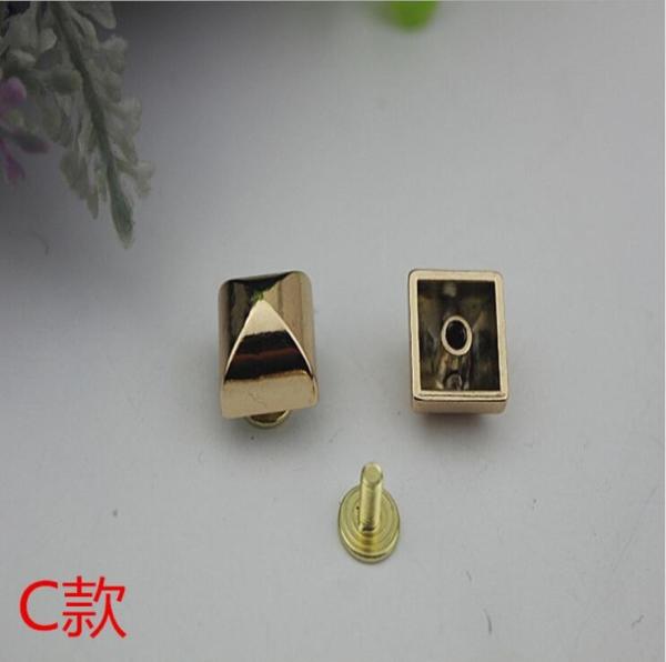 Buy cheap High end handbag decorative accessories gold 12 mm leather studs rivets with screws from wholesalers