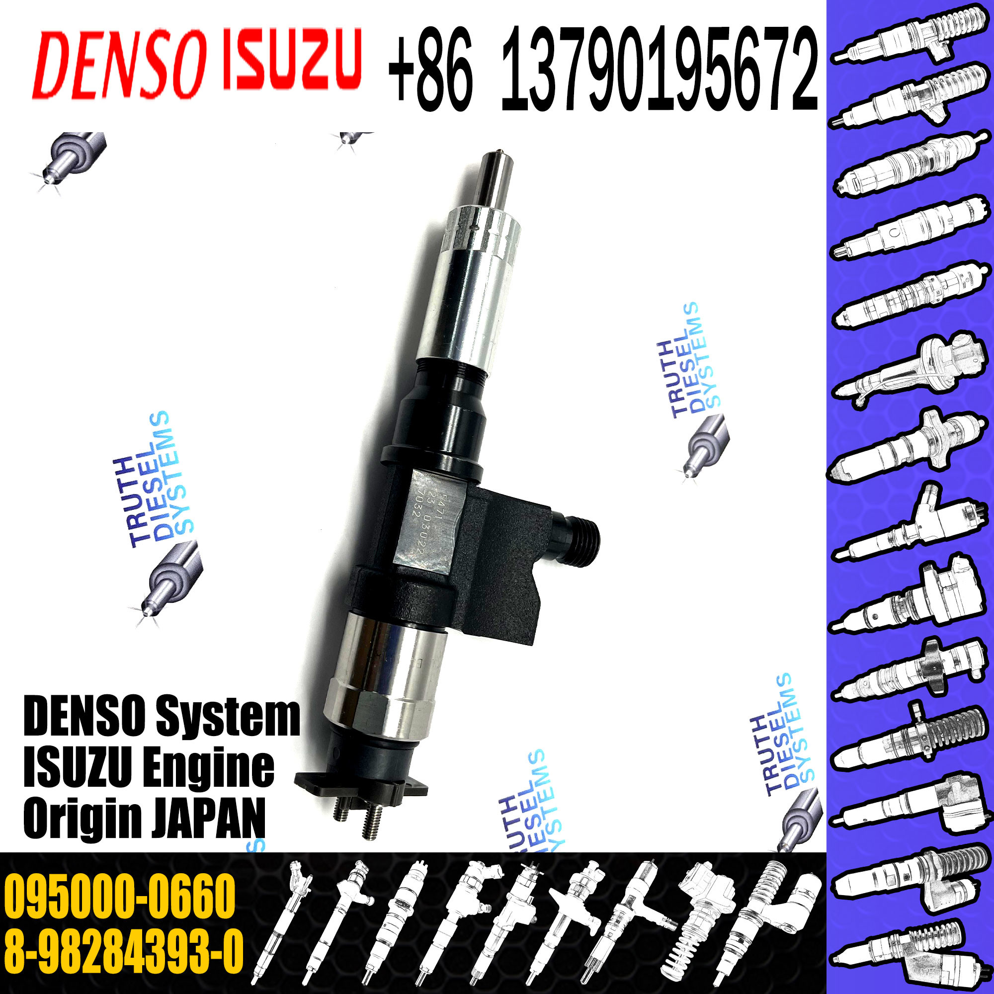 Original New Diesel Injection 8982843930 8-98284393-0 095000-0660 For ISUZU 4HK1 6HK1