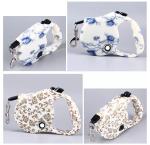 Custom Print Logo Pet Retractable Handle Dog Leash 6m For Running