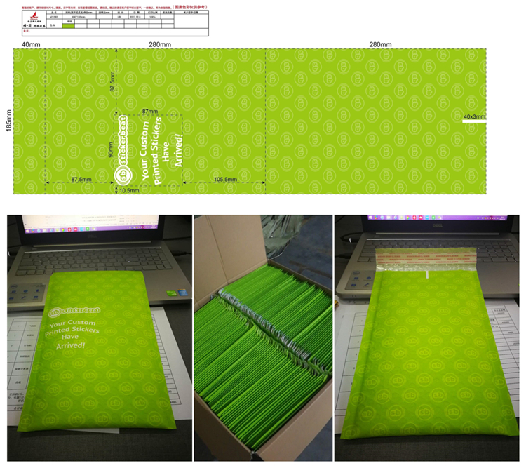 Padded Envelope Custom Plastic Pink Envelope Bubble Mailer