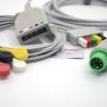 Buy cheap Fixed Button 5 Lead ECG Cable Stable 6 Pins EKG Machine Cable from wholesalers