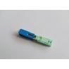 Buy cheap UPC APC SC Fast Single Mode Fiber Connectors , Drop 3mm Optical Cable Connector from wholesalers