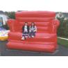Buy cheap Red Durable Pvc Tarpaulin Inflatable Sofa Air Bed Furniture , Inflatable Couch Furniture from wholesalers