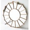 Buy cheap Gold Metal And Mirror Wall Decor , Gold Metal Frame Abstract Mirror Wall Art from wholesalers