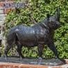 Buy cheap Live sized metal cast bronze statue of rhinoceros for outdoor garden decoration from wholesalers