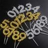 Buy cheap Creative Gold Silver Diamond Surface Digital Candles Birthday Party Cake Decoration from wholesalers