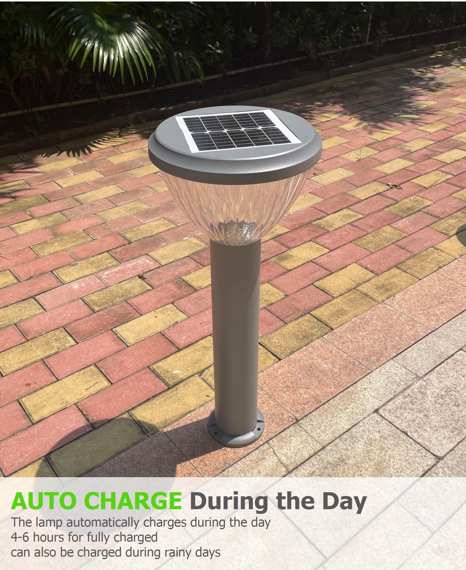 IP65 Waterproof Solar Powered Garden Lawn Pillar Lights Solar Lights For Outside