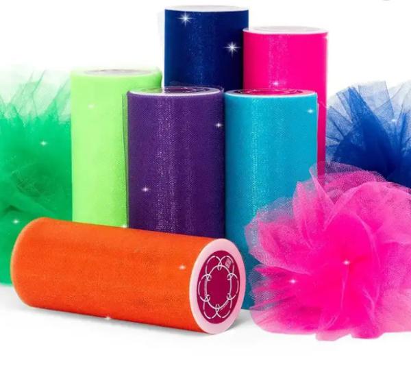 Buy cheap Shine Glitter Nylon Tulle Fabric Roll Customizable Tulle Rolls from wholesalers