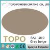 Buy cheap RAL 1019 Grey Beige Pure Epoxy Powder Coating Excellent Chemical Tolerance from wholesalers