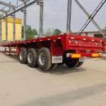 China Xianmang Flatbed Semi Trailer 40ft Transportation Flatbed Container Semi
