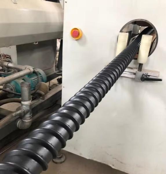 PP PE Spiral Guard Protector Hose Making Machine PE Prestressed Spiral Pipe