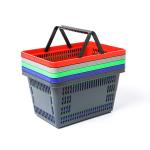 Foldable Portable Plastic Trolley Basket For Groceries, Plastic Shopping Basket