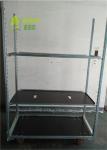 Plywood Metal Flower Trolley Hot Galvanized Adjustable