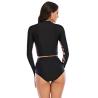 Buy cheap Sunscreen Long Sleeve 2 Piece Swimsuit Round Neck Womens Long Sleeve Surf Suit from wholesalers
