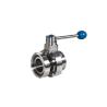 Buy cheap Threaded X Nut Butterfly Stainless Steel Sanitary Valves DIN 304 316L Low Pressure Losing from wholesalers