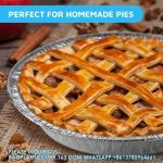 9” Aluminum Foil Pie Pans | Round Disposable Containers Angled Walls Tart Baking
