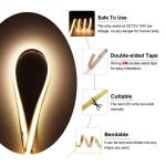IP20 DC12V24V 8mm10mm Width 480Leds 3000K4000K6500K Flexible COB Led Strip Light
