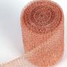 Buy cheap Knitted Copper Cleaning Mesh 100mm Hole Size Customized 98% Porosity from wholesalers