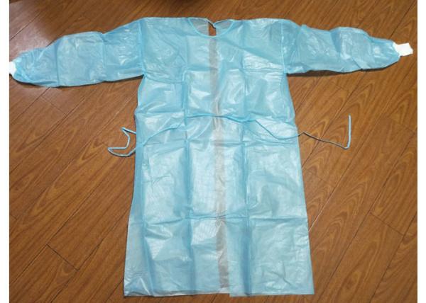 Buy cheap Single Use Blue Isolation Gowns / Medline Isolation Gowns Anti Bacterial from wholesalers