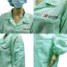 Buy cheap 2 Side Pockets Lapel Collar Button 5mm Carbon Stripe ESD Cleanroom Gown Washable from wholesalers