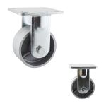 100mm 200kg Silver Cast Iron Rigid Caster Wheels For Table Furniture