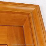 Bedroom Melamine Wooden Door HDF Board Natural Veneer 90cm Width