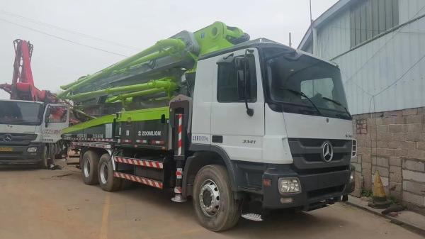 Buy cheap Semi-Dry Shotcrete Type 33000kgs Benz 2013 Zoomlion 47m Used Concrete Boom Pump Truck from wholesalers