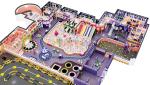 Buy cheap Customizable Indoor Playground Equipment 500 Squares Commercial Indoor Play Structures Purple from wholesalers