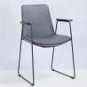 Buy cheap Leather 55x50x82cm Contemporary Metal Dining Chairs from wholesalers