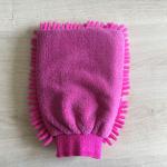 House keeping washing absorb mitt 100% polyester microfiber mitt gloves