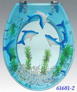 resin toilet seat cover,MDF toilet seat,PP toilet seat,sea star,shell transparen