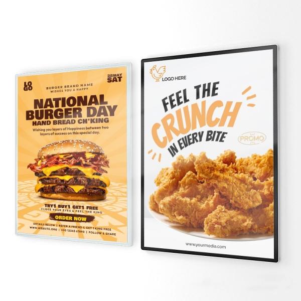 Buy cheap Ultra Thin Tempered Glass LED Light Box for Open Aluminum Snap Frame Poster Display from wholesalers