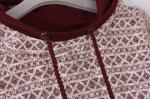 Burgundy Terry Cloth Sweatshirt Womens 53% Cotton 47% Polyester