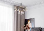 Luxury Pendant Lamp Glass Ball Chandeliers Decor Light Fixtures Magic Bean