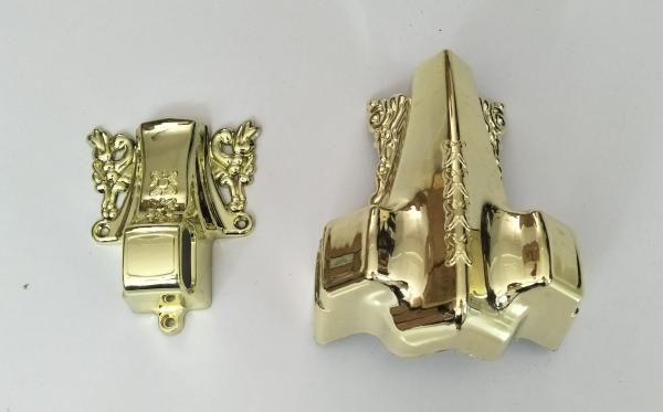 Buy cheap Gold Color Model 3# ABS Plastic Casket Corners from wholesalers